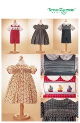 7504 SMOCKED TODDLER YOKE DRESS,SHIRT,SHORT OVERALLS PATTERN 1-4